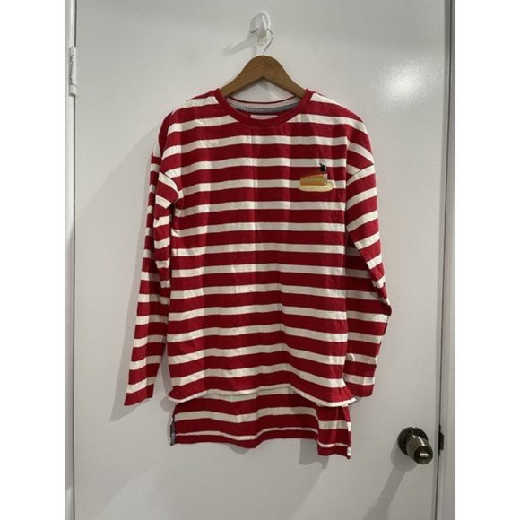Binny Cake Decorating Red/White Striped Top Size 8 - Picture 1 of 10